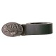 Coffret ceinture lanière 4cm en cuir et 2 boucles réglables Hours