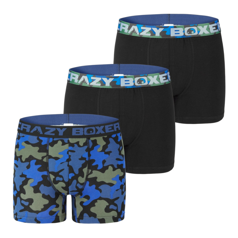 Lot de 3 boxers homme coton Bio Gots Camo Lot de 3 boxers homme coton Bio Gots Camo