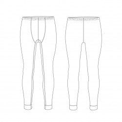 Legging homme sport avec caleçon thermique Under White