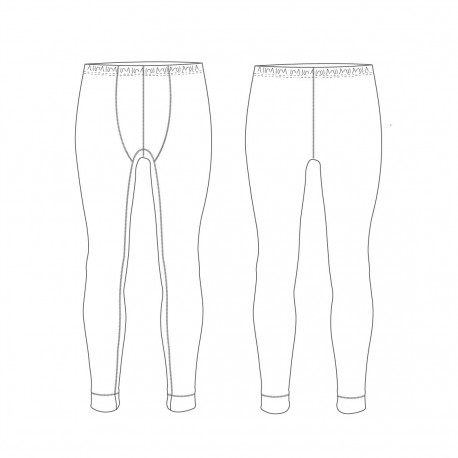 Legging homme sport avec caleçon thermique Under White