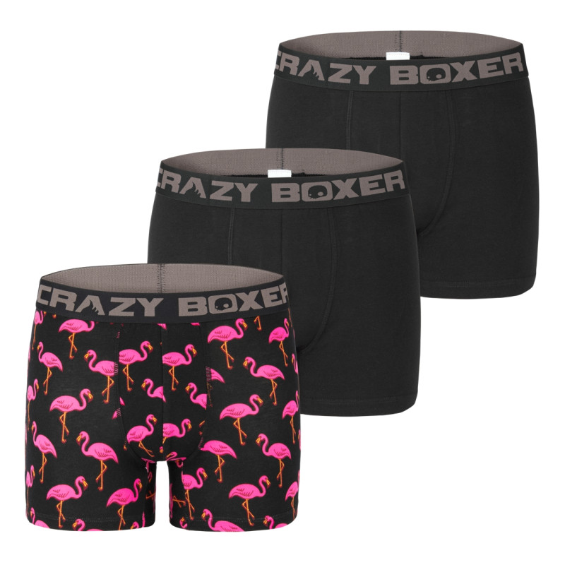 Lot de 3 boxers homme coton Bio Gots Flamingo