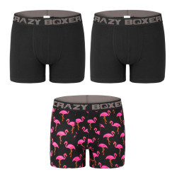 Lot de 3 boxers homme coton Bio Gots Flamingo