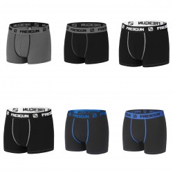 Lot de 6 boxers enfant en coton uni