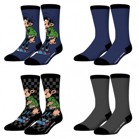 Lot de 4 paires de chaussettes Gaston Lagaffe