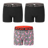 Lot de 3 boxers homme coton Bio Gots Flamant Noël
