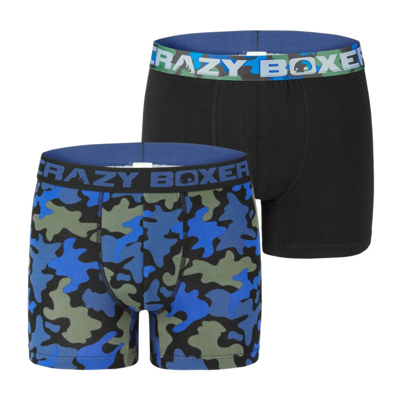 Lot de 2 boxers homme en coton Bio Gots Camo Lot de 2 boxers homme en coton Bio Gots Camo