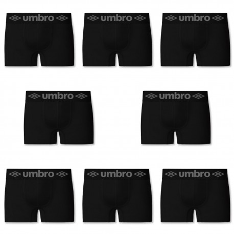 Lot de 8 boxers sans couture Noir Umbro