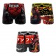 Lot de 3 boxers enfant Manga Comics Garantie 2 ans