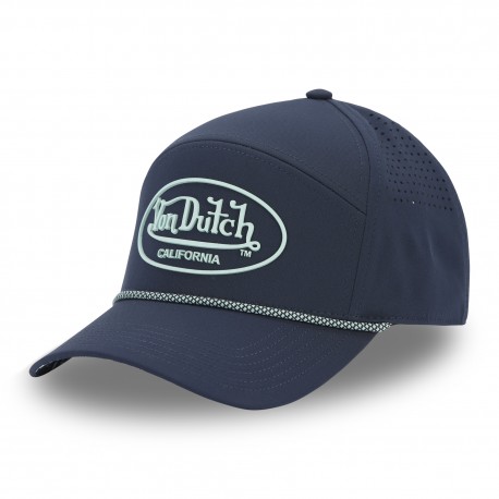 Casquette 6 panneaux filet mesh et patch rubber print Cordon