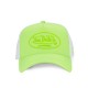 Casquette baseball premium fluo bicolore avec patch rubber print Fluo