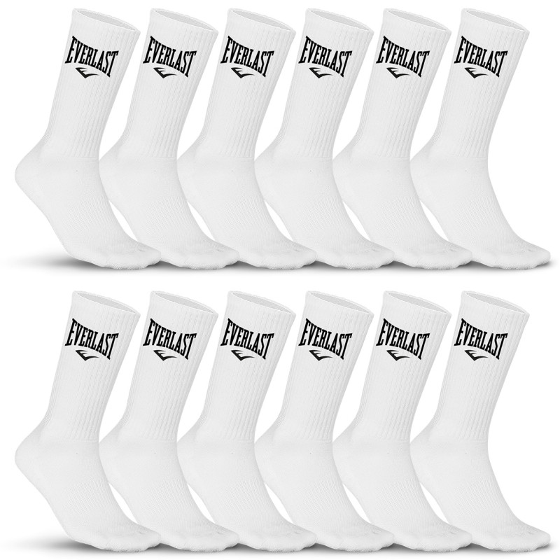 Lot de 12 Paires de Chaussettes Tennis Uni