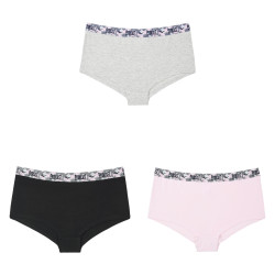 Lot de 3 shortys femme coton