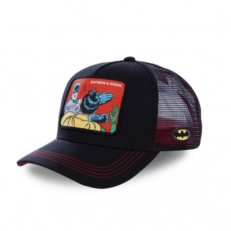 Casquette Capslab Dc Comics Batman & Robin Noir