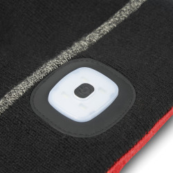 Bonnet LED avec 3 modes d'éclairages  et recharge via port USB