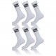 Lot de 6 paires de chaussettes tennis freegun Homme Blanc