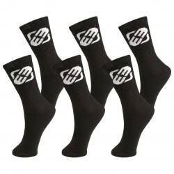 Lot de 6 paires de chaussettes tennis Freegun garçon Noir