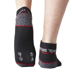 Lot de 3 Paires de Chaussettes Quarter de travail homme Red