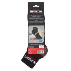 Lot de 3 Paires de Chaussettes Quarter de travail homme Red