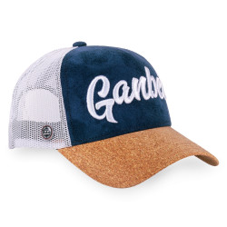 Casquette trucker avec filet et visière effet liège Madrid