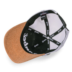 Casquette trucker avec filet et visière effet liège Madrid