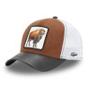 Casquette trucker avec filet souple en coton avec patch Bison