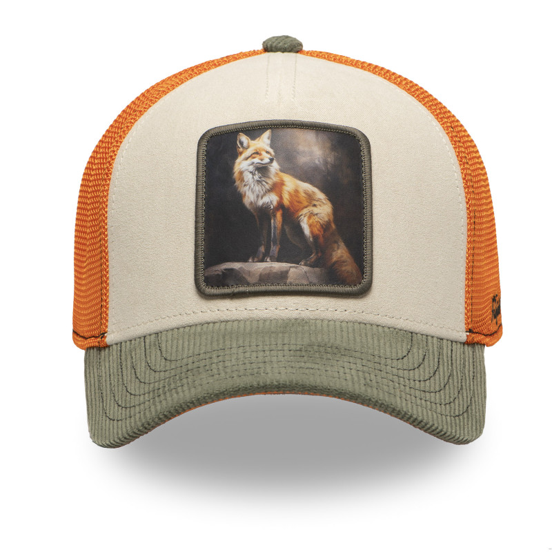 Casquette trucker avec filet souple en coton avec patch Foxy Boy Casquette trucker avec filet souple en coton avec patch Foxy Boy