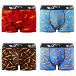 Lot de 4 boxers enfant Hot Wheels