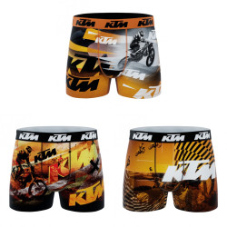 Lot de 3 Boxers garçon Cross KTM