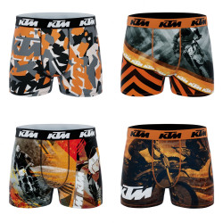 Lot de 4 boxers garçon Ktm Imprimé