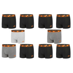 Lot de 10 Boxers coton homme KTM