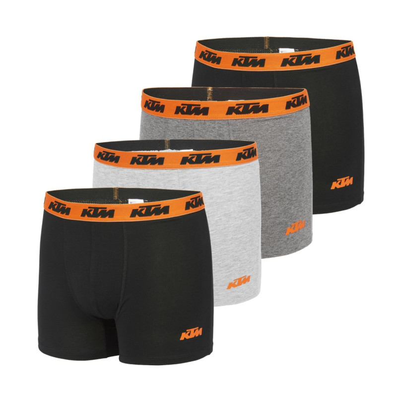 Lot de 4 boxers en coton homme KTM Lot de 4 boxers en coton homme KTM