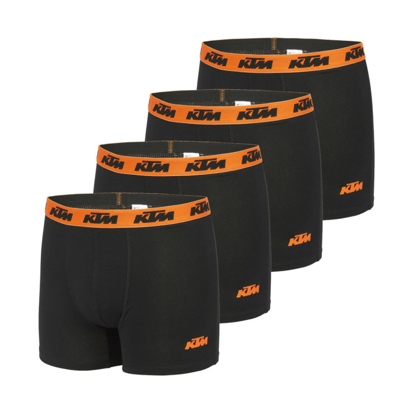 Lot de 4 boxers en coton homme KTM Lot de 4 boxers en coton homme KTM