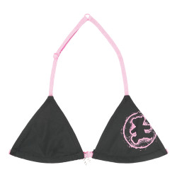 Maillot de bain 2 pièces fille haut triangle Noeud