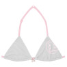 Maillot de bain 2 pièces fille haut triangle Noeud Fil d'argent