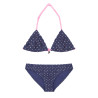 Maillot de bain fille 2 pièces triangle Pois