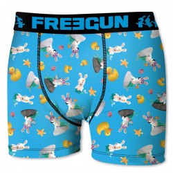 Boxer Garçon En Microfibre, Freegun Lapins Cretins