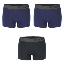 Lot de 3 Boxers homme en coton Bio uni Gots