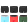 Lot de 6 Boxers homme en coton Bio uni Gots
