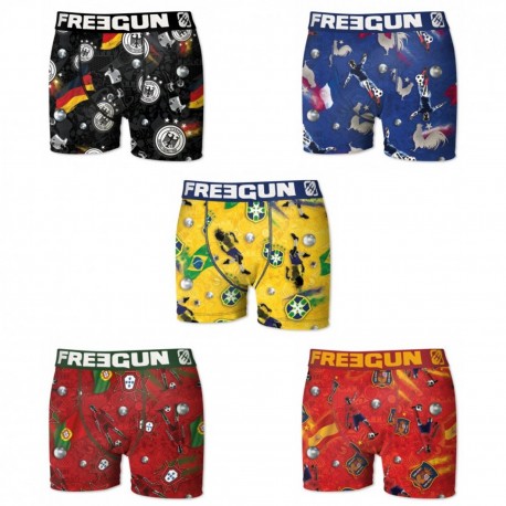 Lot De 5 Boxers Garcon Freegun