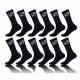 Lot de 12 paires de Chaussettes Homme Unies Freegun Noir