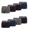 Lot de 8 boxers homme en coton French Lot de 8 boxers homme en coton French