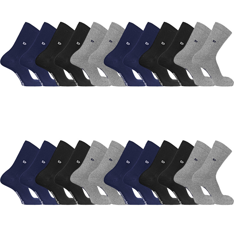 Lot de 12 Paires de chaussettes de ville unies modèle PC 00399 Lot de 12 Paires de chaussettes de ville unies modèle PC 00399