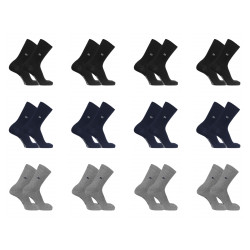 Lot de 12 Paires de chaussettes de ville unies modèle PC 00399