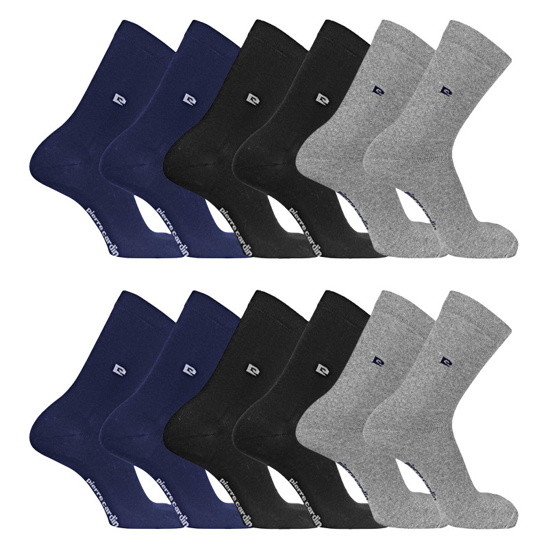 Lot de 6 Paires de chaussettes de ville unies modèle PC 00399 Lot de 6 Paires de chaussettes de ville unies modèle PC 00399