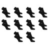 Lot de 10 Paires de chaussettes tiges courtes unies modèle PC 0372