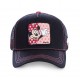 Casquette Capslab Disney Minnie noir et rose