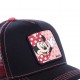 Casquette Capslab Disney Minnie noir et rose