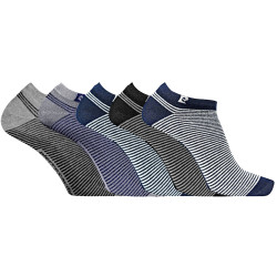 Lot de 5 Paires de chaussettes tiges courtes rayées modèle PC 0373
