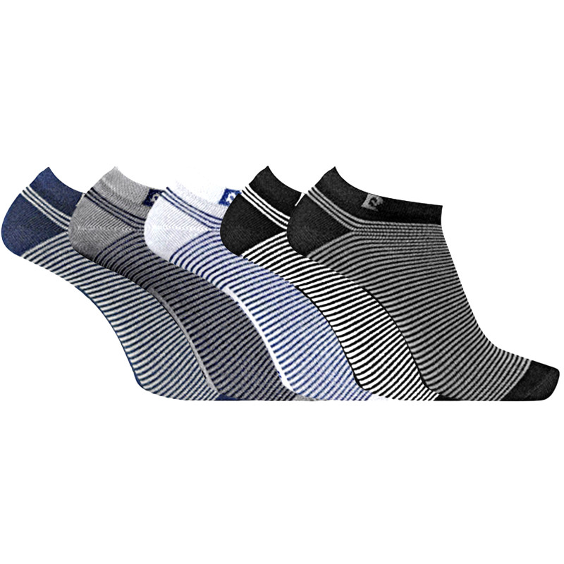NE PLUS UTILISER Lot de 5 Paires de chaussettes tiges courtes rayées