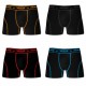 Lot de 4 Boxers Homme Aktiv Noir